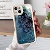 Winter Snowflake Mobile Cell Phone Case for iPhone 17 16 15 14 13 12 11 Air Pro Max Plus Thicken TPU Colorful Cover Luxury Cover