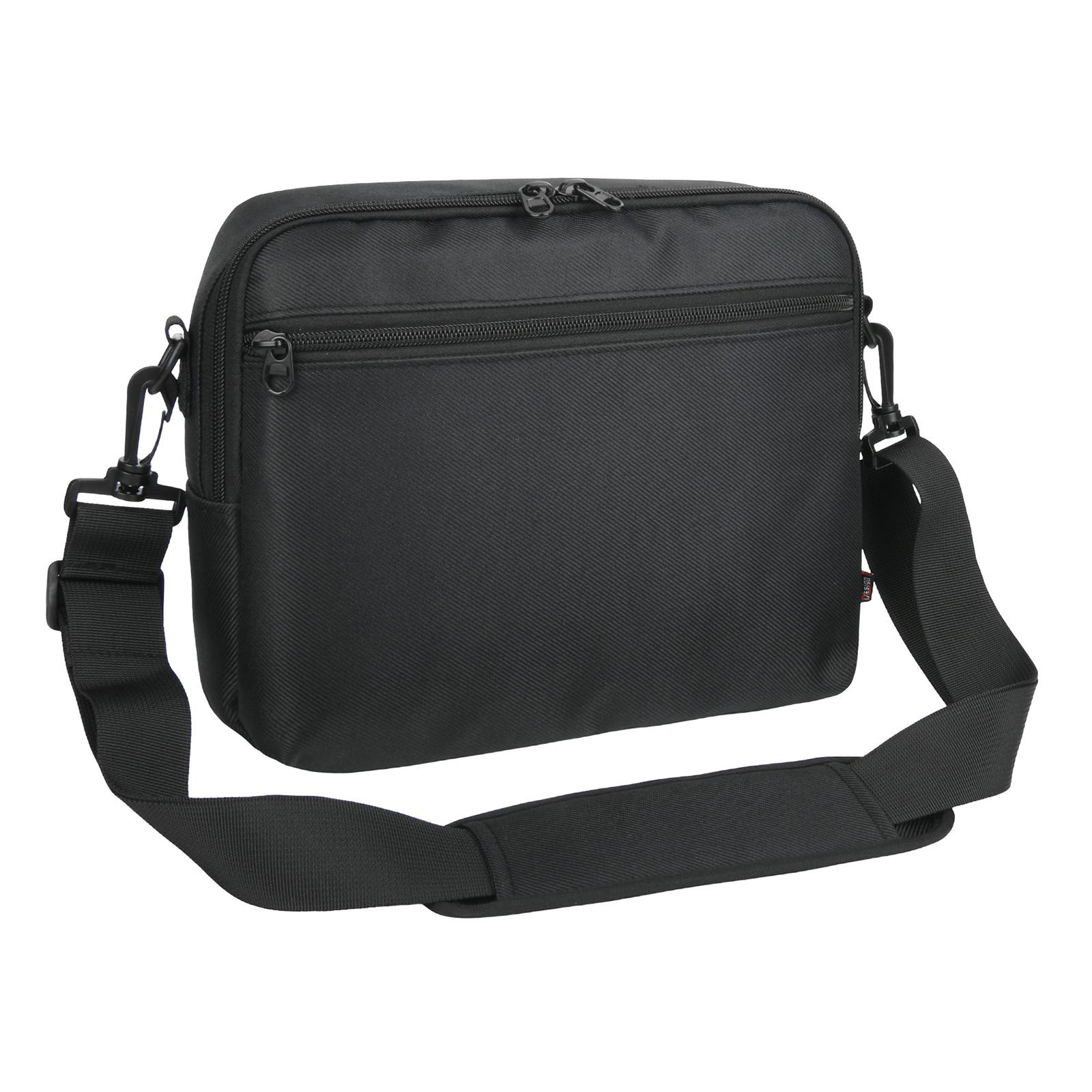

DVD Player Protective Case Portable Storage Bag Double Zipper Single Shoulder Strap Crossbody Bag For 9.5-10.5 Inch DVD Player чорний