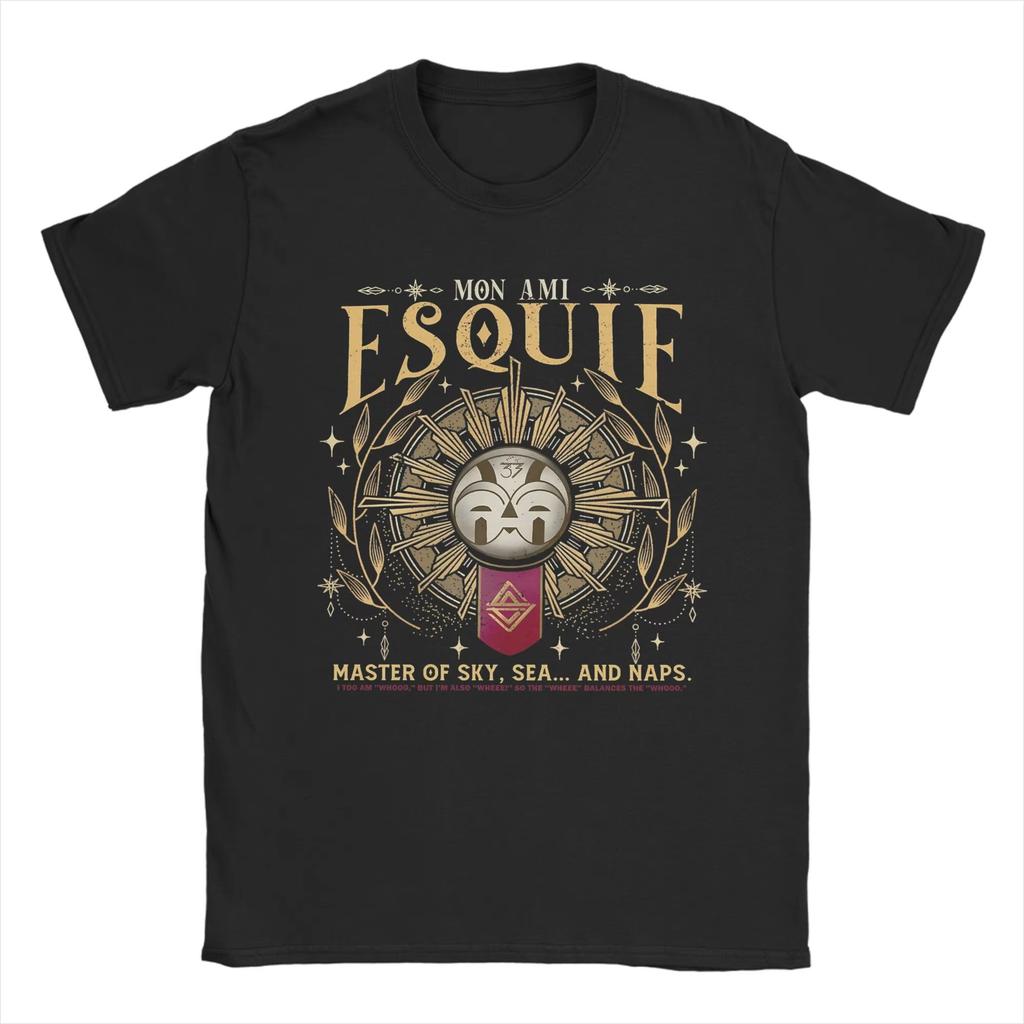 Herr Sommar Clair Obscur Expedition 33 Esquie Speltryck T-shirt Y2K Grossist Kortärmad Kläder Bomull Streetwear T-shirt