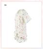 Cherry Print Lace-Trimmed Cloud Cotton Pajama Set with Ruffles