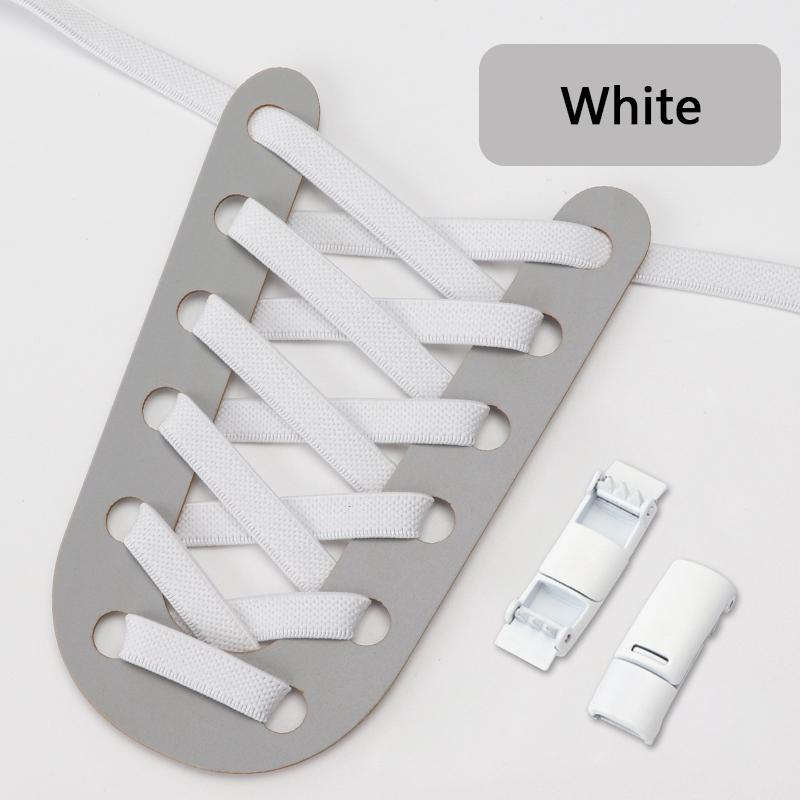 Colorful Magnetic Lock Shoelaces without ties Elastic Laces Sneakers No Tie Shoe laces Kids Adult Wide Shoelace Shoe Accessories