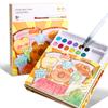Coloring Book Water Drawing Brush Paint Kit Kid's Watercolor Gouache Graffiti Sticky Notes Coloring DIY Paints Painting Set