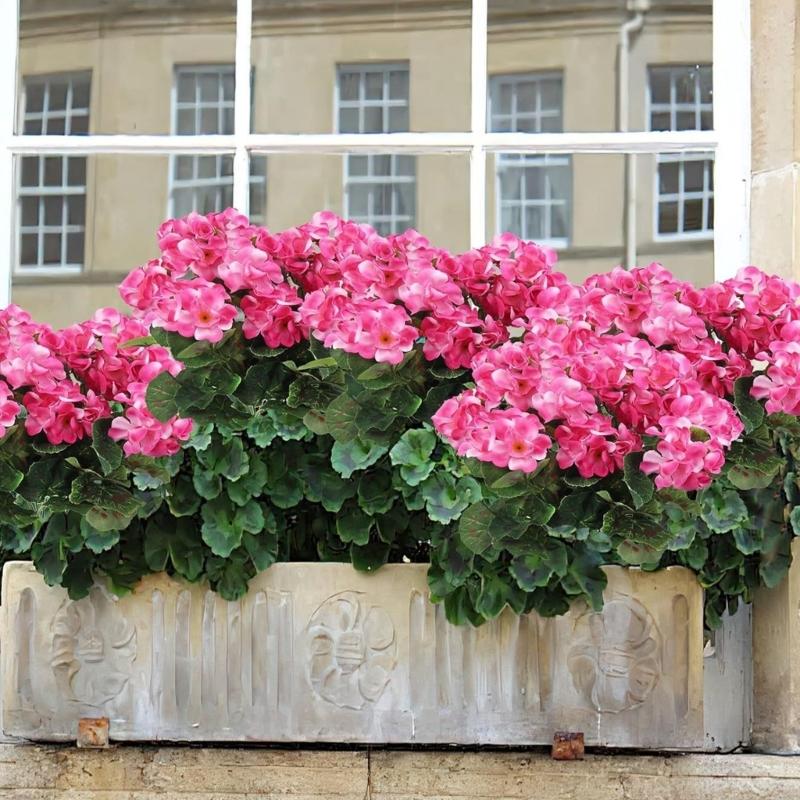 Artificial Begonias Flower Height 14Inch High Fade Resistant Artificial Flower For Wedding Bouquets Home Decoration