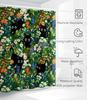 Shower Curtain for Bathroom Stall Boho Modern Cute Aesthetic Decorative Girly Waterproof Unique Cats Flowers Girls Chic Print