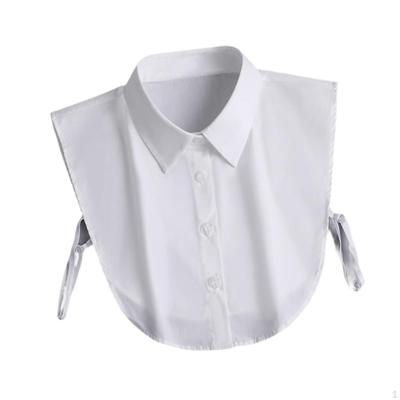 White Women False Collar Fashion Shawl Lapel for Apparel Formal Uniforms