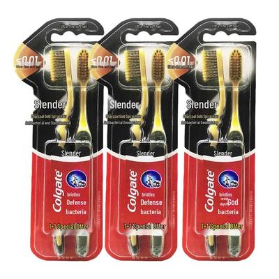 Charcoal Gold Soft Bristle Toothbrushes
