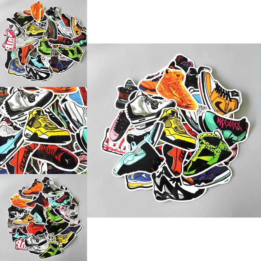 Premium Basketball Superstar Sneakers Stickers Vinyl Graffiti Creation Decals Decor