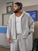 YOUNGLA Men's Autumn/Winter Cotton Hoodie Jacket for Fitness and Training.