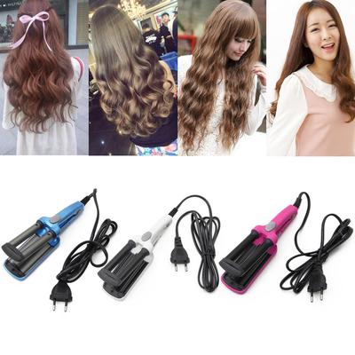 Mini Ceramic Hair Crimper Curler Curling Iron Tong Waving Wand