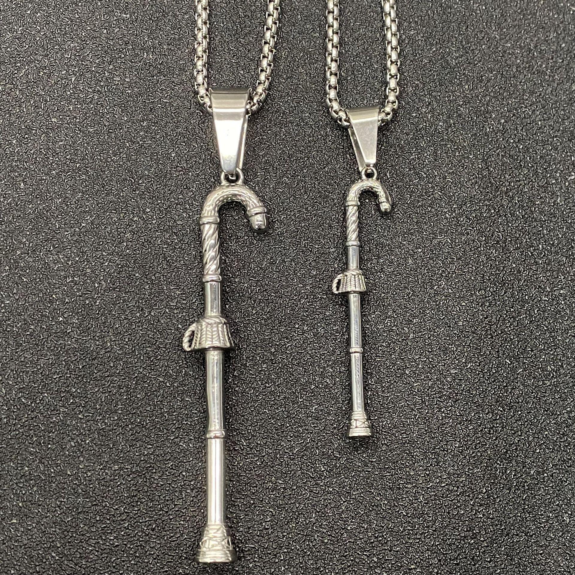 Stainless Steel Punk Hip Hop Pendant Necklace for Men