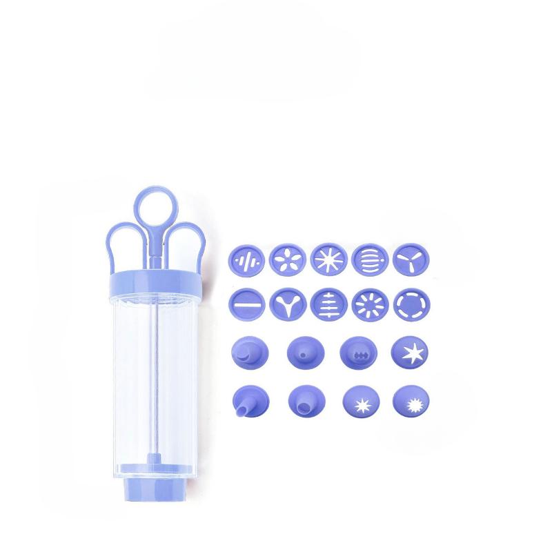 1Pc Transparent baking tool, cream cookie cake piping gun, portable and easy DIY safe and odor-free