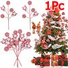 1PC Simulation Tree Fork Christmas Tree Durable Decoration Christmas Long-lasting Natural Shooting Background Plastic DIY
