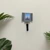 Mediterranean Window Photo Key Holder, Wall Mount Picture Frame Key Hanger, Decorative Window Key Hook Rack for Home, Office