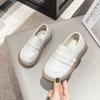 2024 New Girls Leather Shoes Kids Fashion Versatile Soft Breatheable Solid Color UK Uniform School Shoes Children Loafers Cute