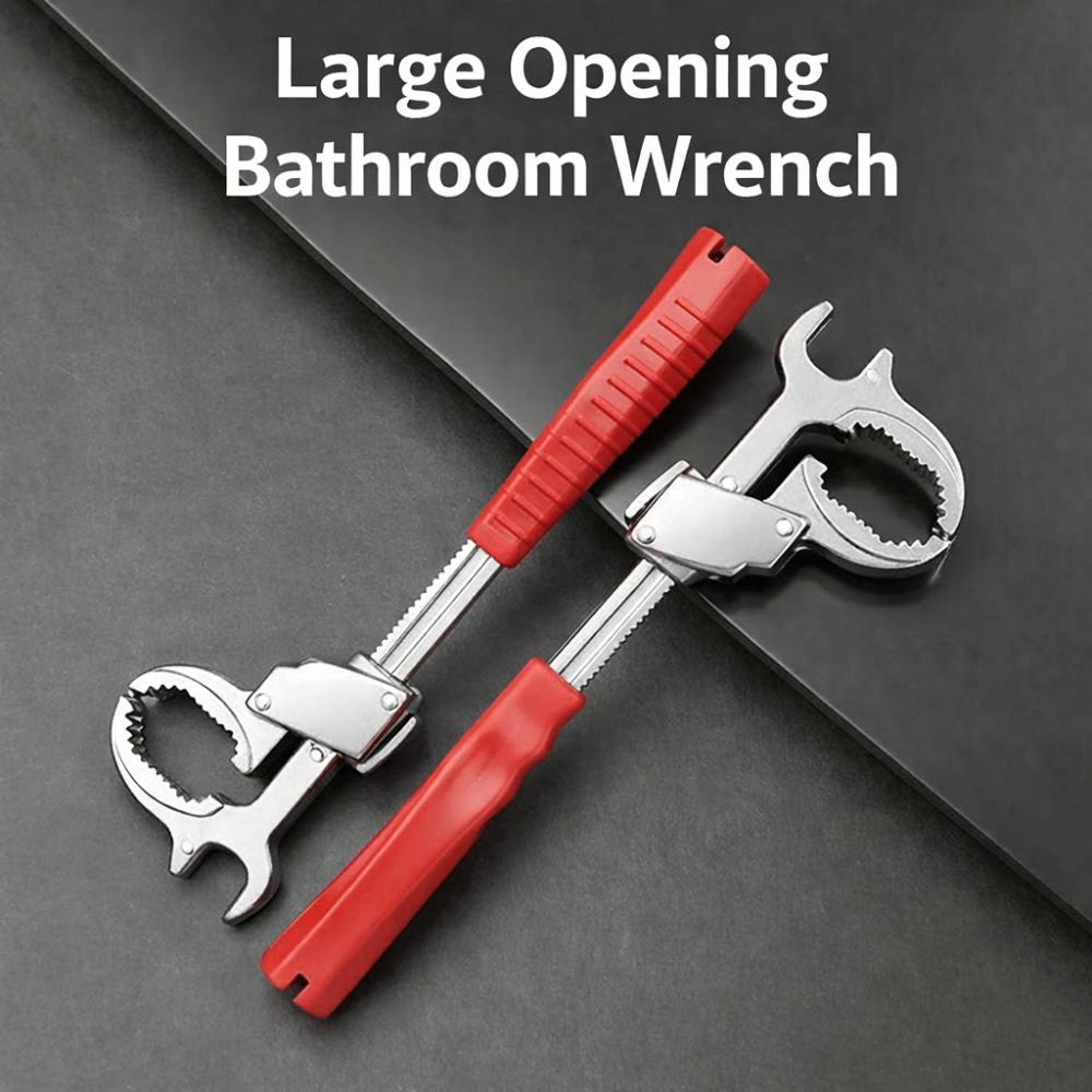 Portable Universal Faucet Wrench Aluminum Alloy Multi-functional Plumbing Wrench Adjustable Sink Repair Tools