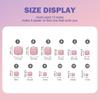 288PCS Solid Color Glossy Press On Nails Reusable Long Lasting Press On Nails for Girlfriend Wife Women and Girl