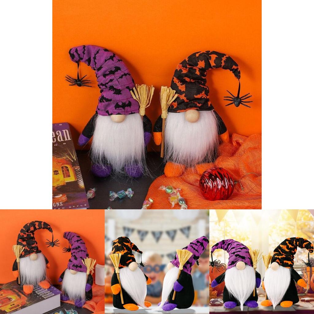 Adorable Plush Halloween Gonks Gnome Witch Spider Rudolph Doll For Party Decoration