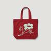 Wildflower Print Canvas Bag_Red
