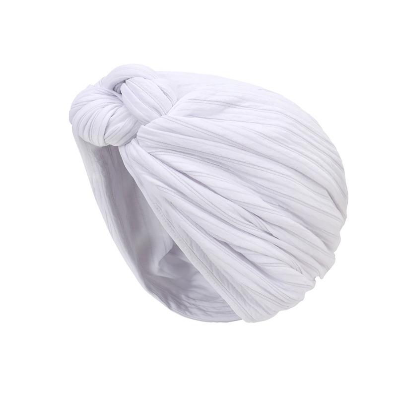 Ladies' Cross Knot Head Cap Spring and Autumn Fashion Knot Head Cap Silver Wire Wrinkled Cap