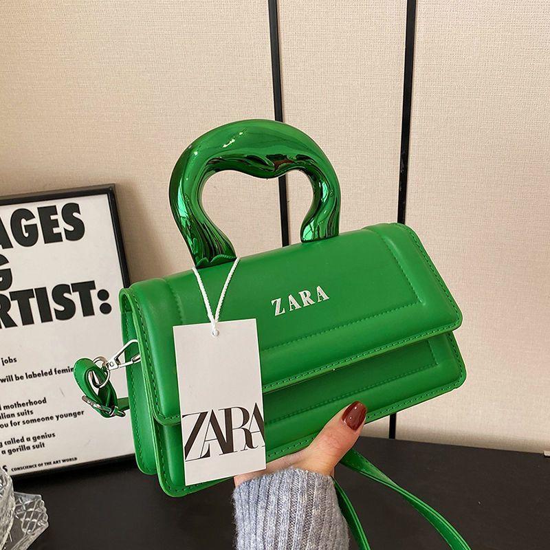 Versatile New Portable Korean Version Women's Bag Fashion Shoulder Internet Celebrity Solid Color Handbag