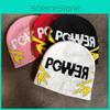 Letter Color Solid Pgwer Trendy Pattern Knitted Hat Wind Protection Teens For