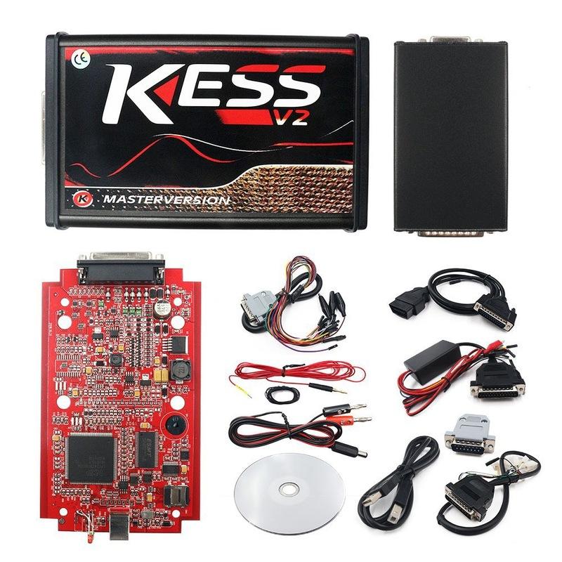 Κόκκινο KESS V2 Online Απεριόριστο EU Kess V5.017 2.80 ECU Chip Tuning Kit K tag V7.020 OBD2 Εργαλείο Προγραμματισμού ECU Αυτοκινήτου