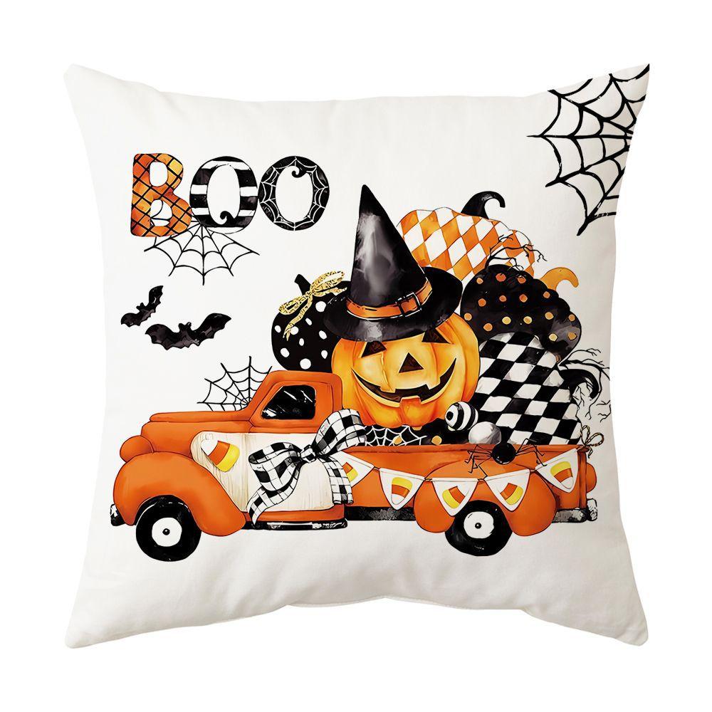 Halloween Pillow, Sofa Pillow Case, Printed Holiday Decoration Scene, Party Ghost Festival Decoration