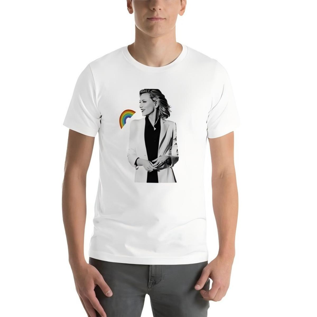 Cate Blanchett Rainbow T-Shirt S