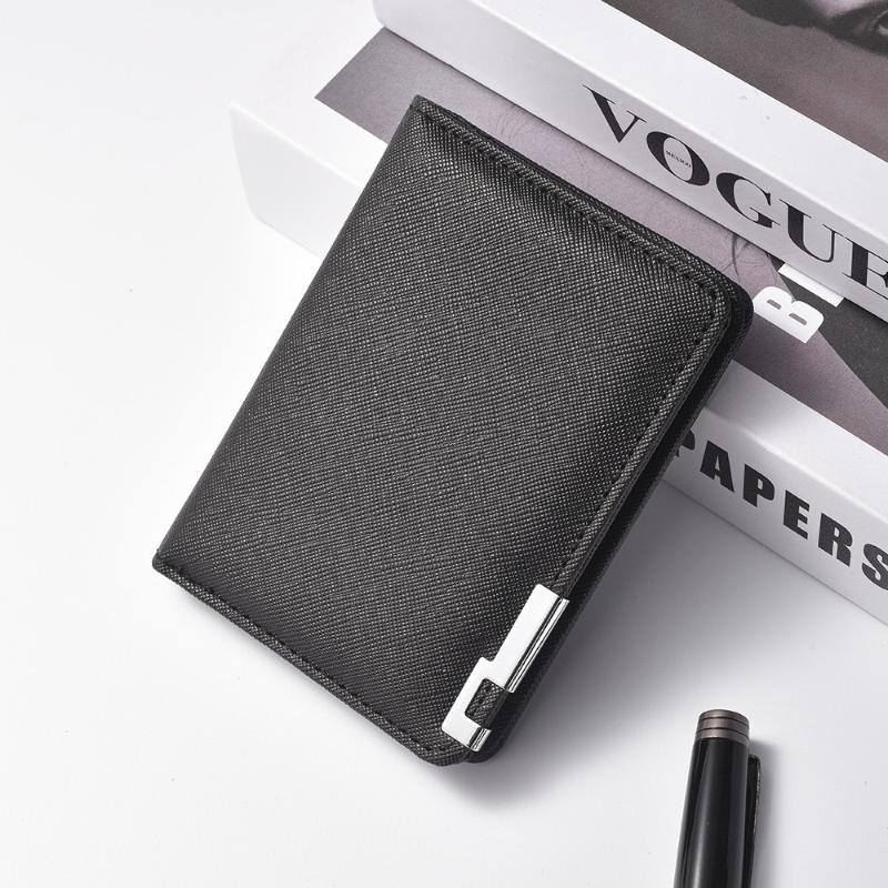 The Short Wallet with Iron Edge Cross Pattern for Men and The Multi-card Wallet for Men Exude A Sense of Sophistication