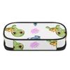 Pen Case High Capacity Strong Polyester Fabric Zipper Closure with Mesh Pocket Removable Divider and Pen Slots for Classroom Use