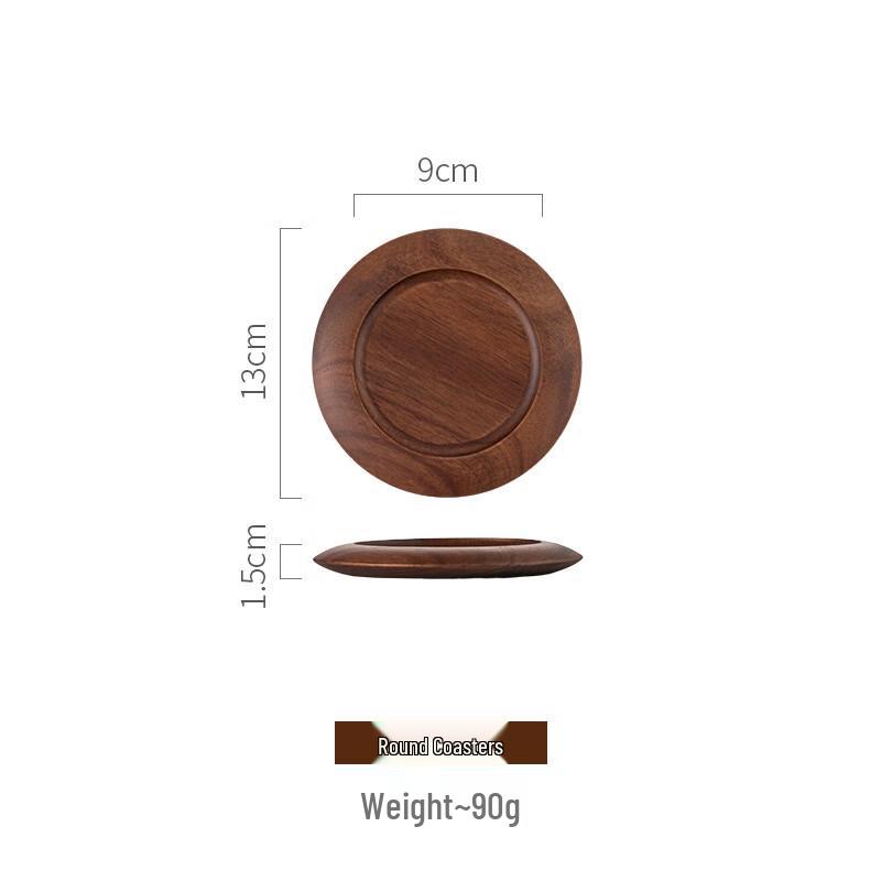 

Креативные тарелки для закусок и десертов из орехового дерева WY Set of 2