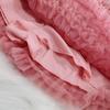Korean Style Women's High Waist Mesh A-line Puffy Skirt - Autumn 2025