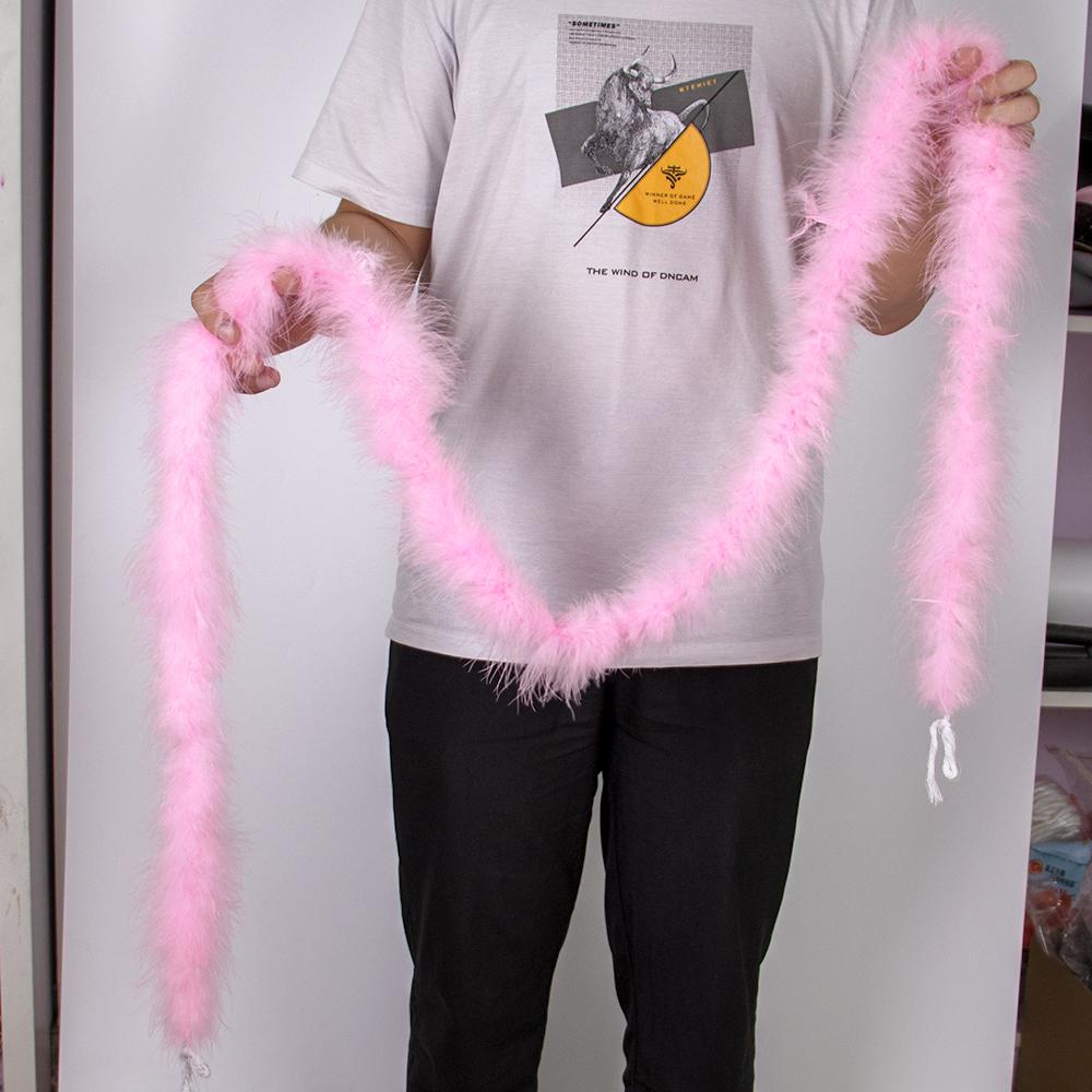 Colorful Marabou Turkey Feathers Boa Shawl 13G for Party Wedding Clothes Sewing Christmas Tree Crafts Plume 2 Yard/Pcs