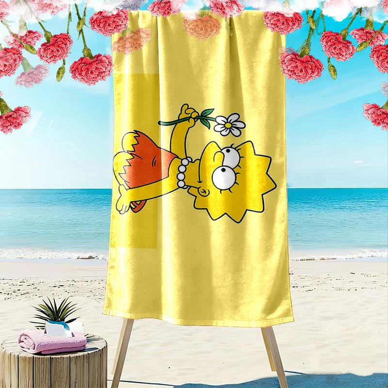 Lisa Print Beach Towel, Large Soft Quick Dry Towel for Beach Camping Swimming