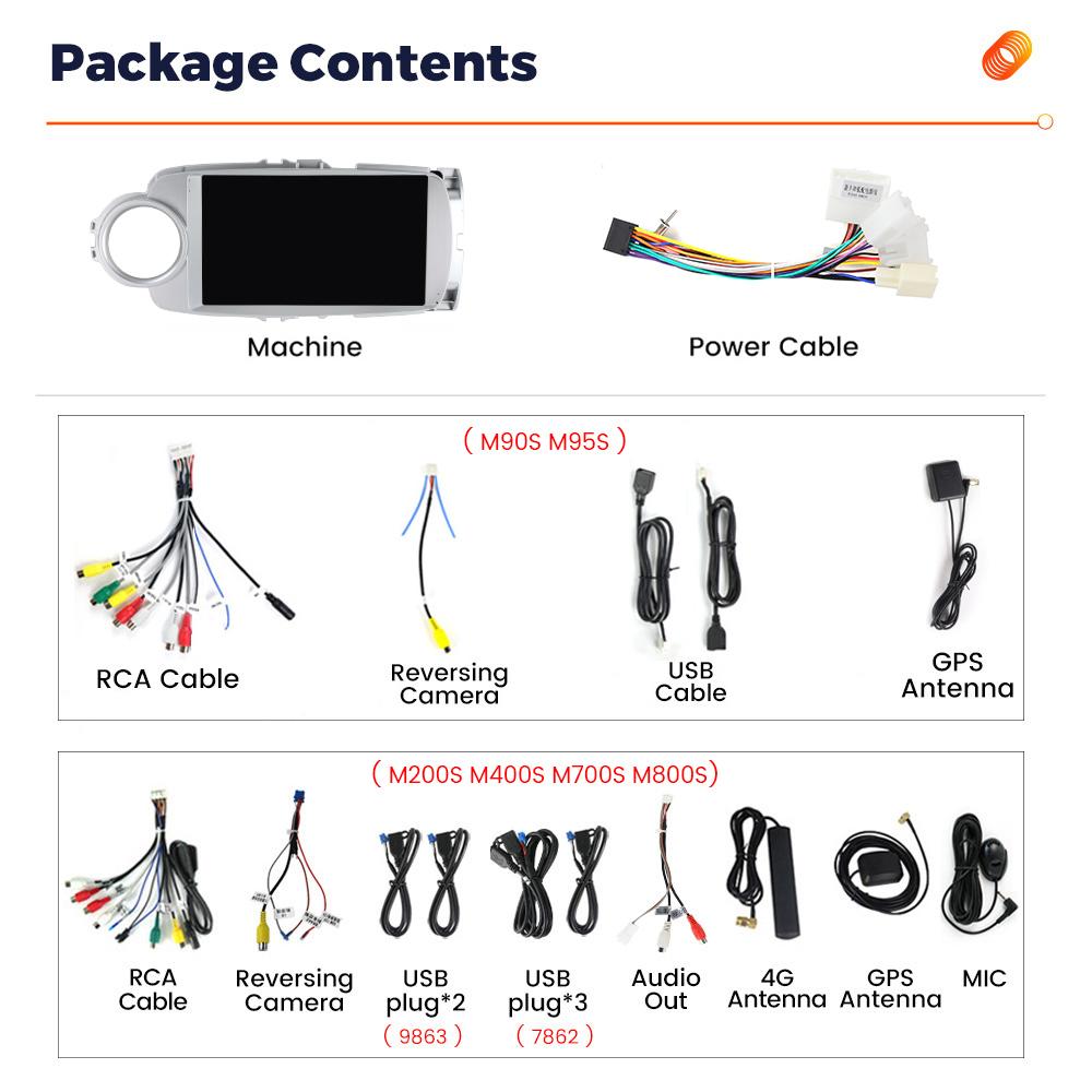 Navifly Car Radio Android Auto Wireless 8-Core For Toyota Yaris 2012-2017 GPS CarPlay Monitor Car Intelligent Systems Stereo BT