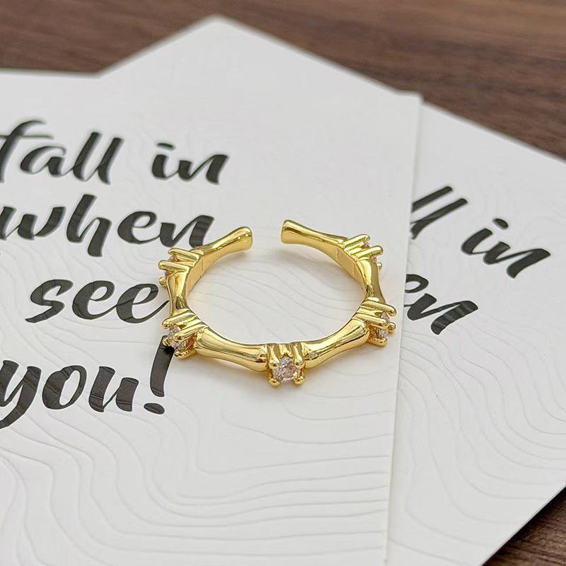 Medieval Vintage Simple Plain Ring Narrow Version French Retro Brushed Ring Irregular Geometric Personality Ring Woman