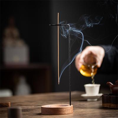Quemador de Incienso Creativo Invertido Soporte para Varillas de Incienso Diseño de Madera Anti-Ceniza Varilla de Incienso Meditación Sala de Spa Decoración del Hogar