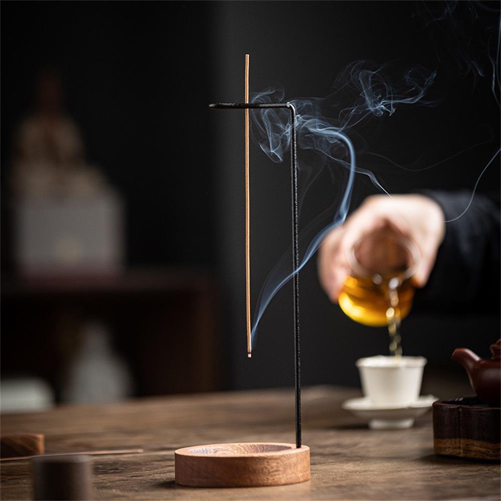 Creative Upside Down Incense Burner Incense Stick Holder Wooden Anti-Ash Design Incense stick Meditation Spa Room Home Decor