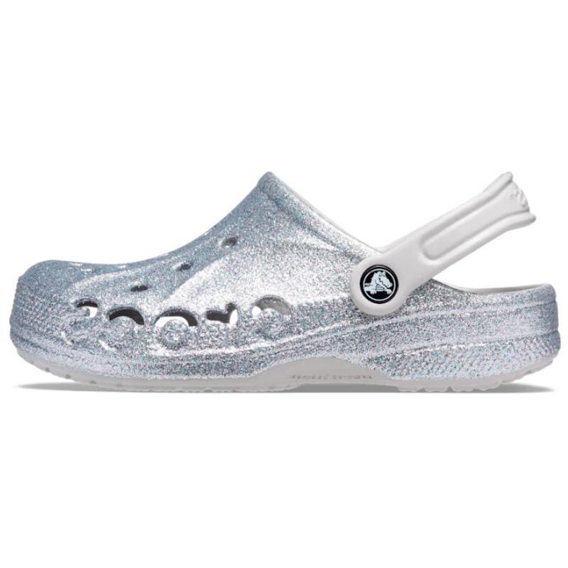 Crocs Baya Comfortable & Versatile Hole Shoes Women's Silver