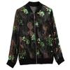 Women's 2025 Spring/Summer Casual Print Chiffon Baseball Jacket - Plus Size Cardigan