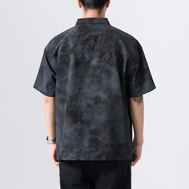 New American Polo Shirt for Summer for Men's Thin Large Size Loose Half-sleeved Shirt