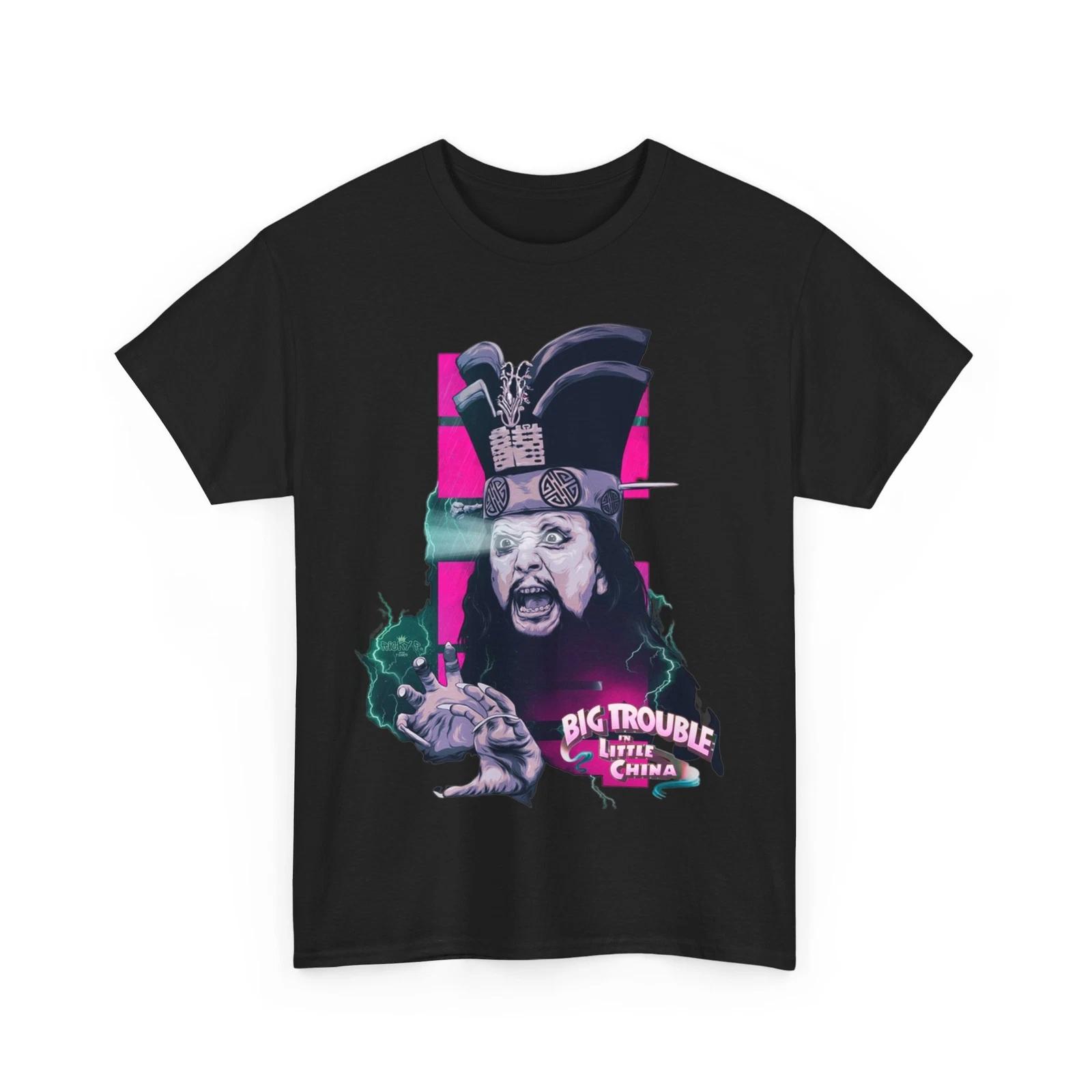 Big Trouble in Little China 1986 Movie 100% Cotton T-shirt Mens Tees Top Unisex Heavy Cotton Tee S