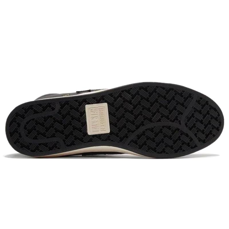 Converse Cons Pro Leather Wrapping Non-Slip and Abrasion Resistant High-Top Board Shoes Unisex Black Beige White