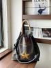New Japanese-Style Embroidered Shopping Bag Y2K Style Large Five-Pointed Star Design Women's Shoulder Bag Lightweight Bag Foldable Storage Suitable