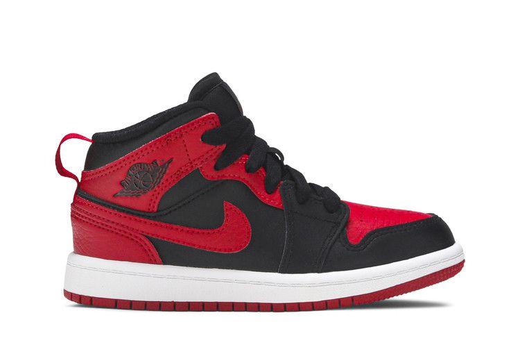 Kids' Sneakers Nike Jordan 1 Mid Banned (2020) (PS) Black/University Red-Black-White