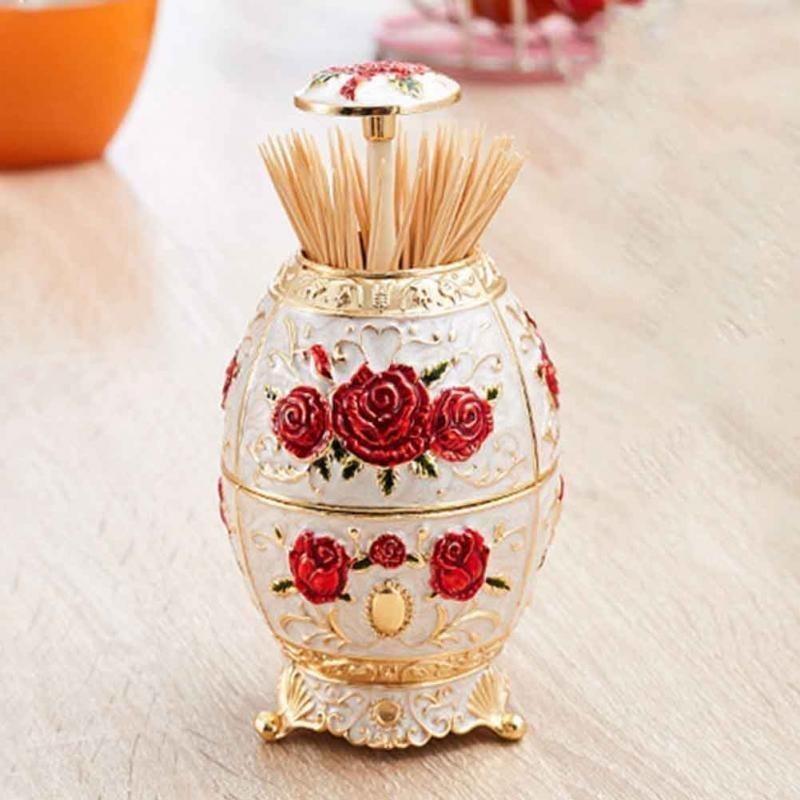 Nordic Automatic Push-type Toothpick Box Household Creative Toothpick Holder Hotel Restaurant Fashion High-end Toothpick Holder