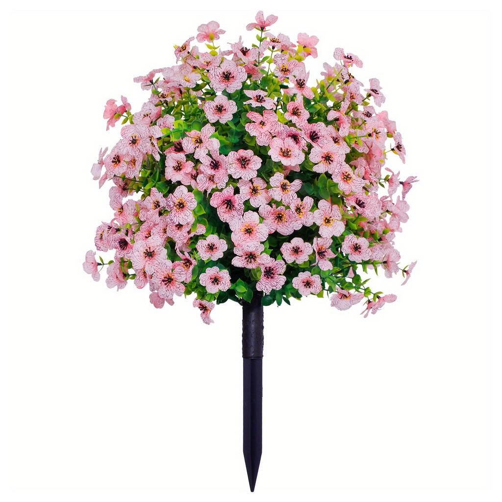 Artificial Flowers Simulated Flower Daisies with Eucalyptus Leaves, for Home Outdoor Garden Decoration Spring Summer Patio Decor