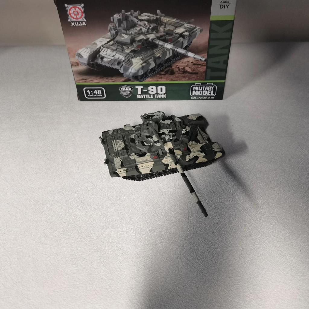 T-90 1:48 Scale Tanks Model 3D DIY Puzzle Modern Military Fighter ABS Plastic Assembly Tanks Building Blocks Home Decoration