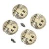 Vintage Hasp Latch Set Double Hole Circular Lock Latch for Wooden Case Jewelry Box Handicrafts