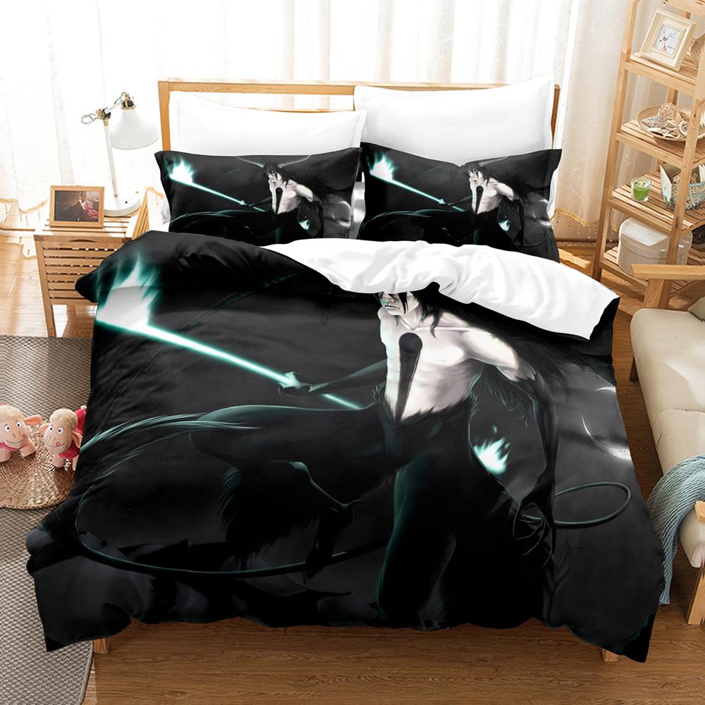 Mode Anime 3D The Bleach Bettwäsche-Sets Bettbezug-Set mit Kissenbezug Twin Full Queen King Bettwäsche Bettwäsche Heimtextilien